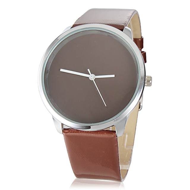  Women's Coffee Dial PU Band Quartz Wrist Watch Cool Watch Unique Watch Fashion Watch
