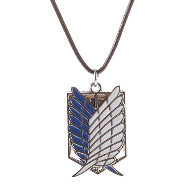  Jewelry Inspired by Attack on Titan Cosplay Anime Cosplay Accessories Wings Necklace Metal Men's Women's Halloween Costumes