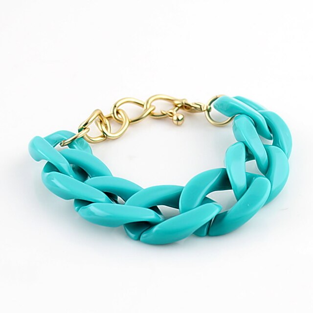  Kayshine Women's Blue in Candy Color Alloy Openwork Woven Bracelet