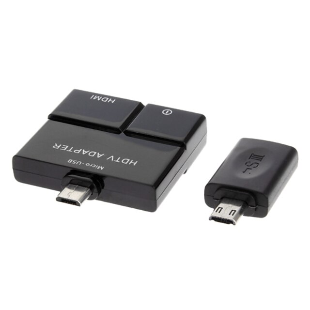  Micro USB 2.0 MHL to HDMI M/F Adapter Black