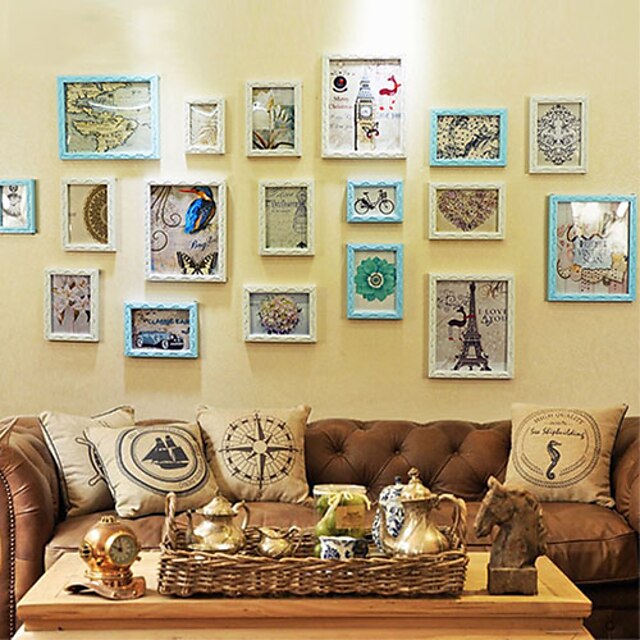  Carving Photo Wall Frame Collection - set van 18