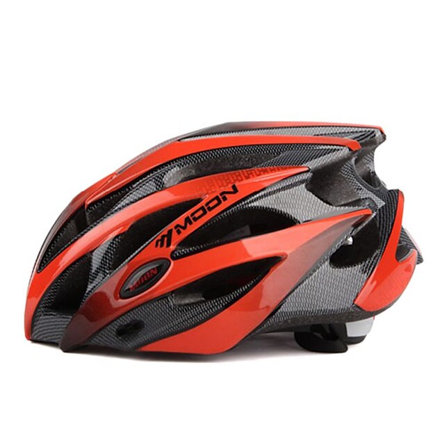  MOON Bike Helmet 25 Ventiler EPS PC Sport Mountain Bike Vej Cykling Cykling / Cykel - Rød / Sort Herre Dame Unisex