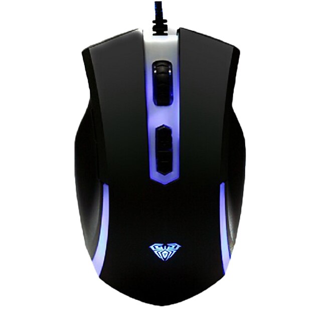  DPI Øjeblikkelig Switching Multi-taster Super Dazzle LED Gaming Wired PS / 2 mus