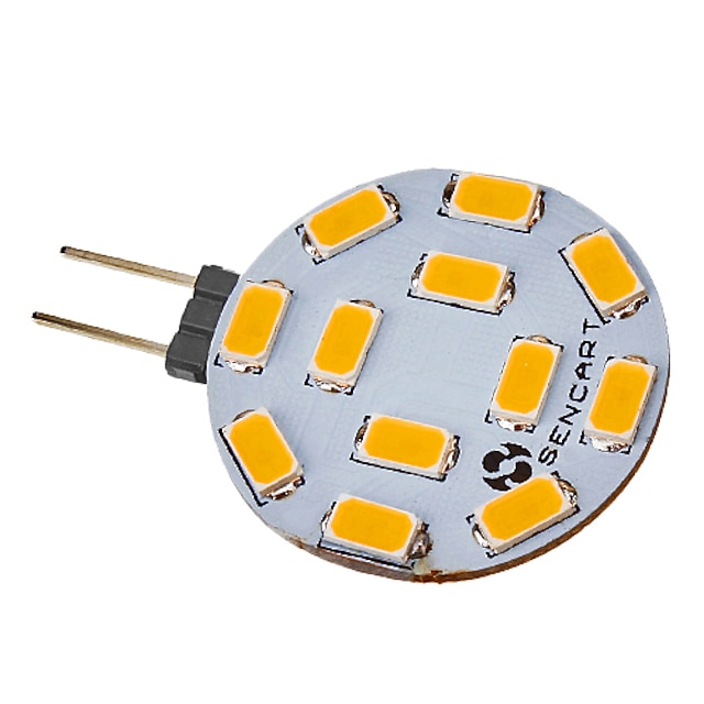  1ks 1.5 W LED bodovky 420-500 lm G4 12 LED korálky SMD 5730 Teplá bílá Chladná bílá 12 V