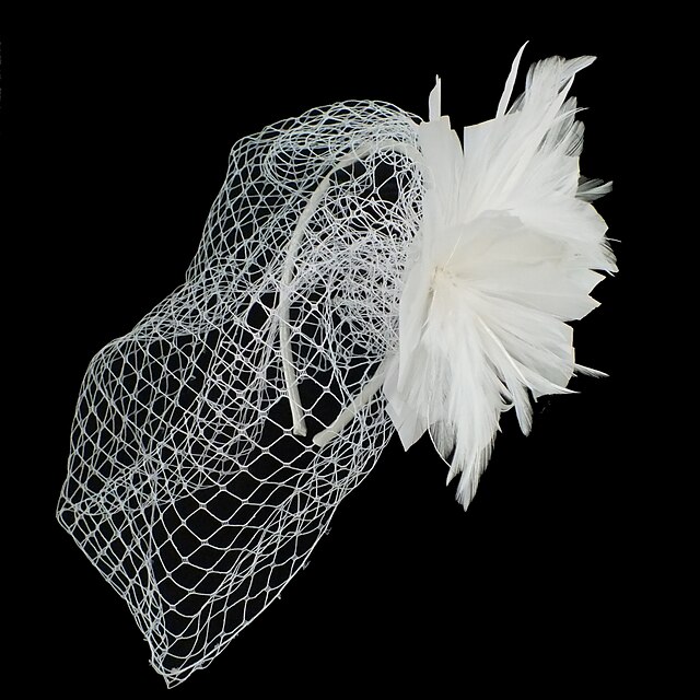  dámská peří tkanina headpiece-příležitostné fascinátory elegantní styl