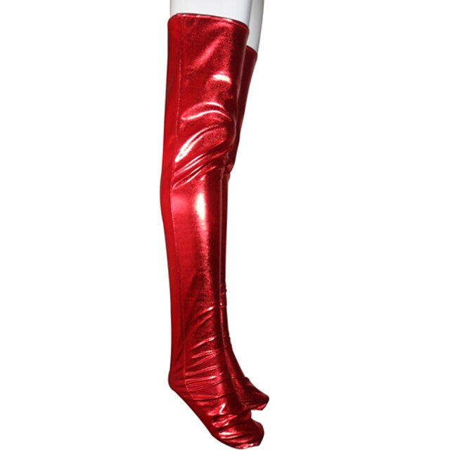  Skarpety / Pończochy Skin Suit Ninja Dla dorosłych Kostiumy Cosplay Męskie Damskie Czerwony Solidne kolory Halloween / Wysoka elastyczność
