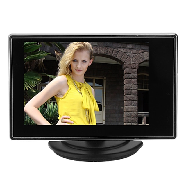  מכשיר 3.5 Inch TFT LCD Adjustable Monitor for CCTV Camera with AV RCA Video Sound Input ל בִּטָחוֹן מערכות 15*14cm 0.121kg