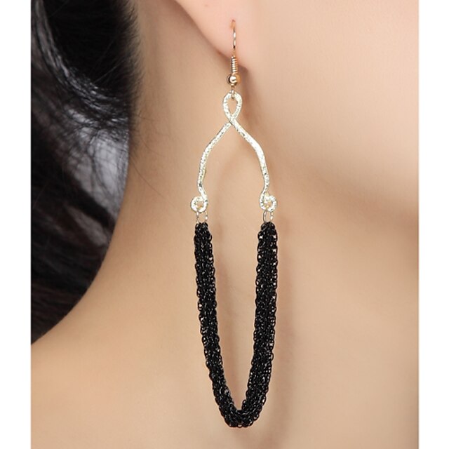  Women's Drop Earrings Ladies Earrings Jewelry Black / Orange For Wedding Party Daily