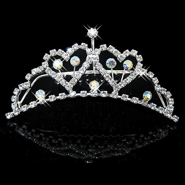  Brud Bröllop Princess Pageant Prom Crystal Tiara Crown Tiaras