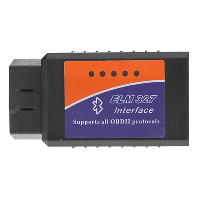  OBDII Bluetooth Car Diagnostic Cable - Black + Blue + Orange (DC 12V)