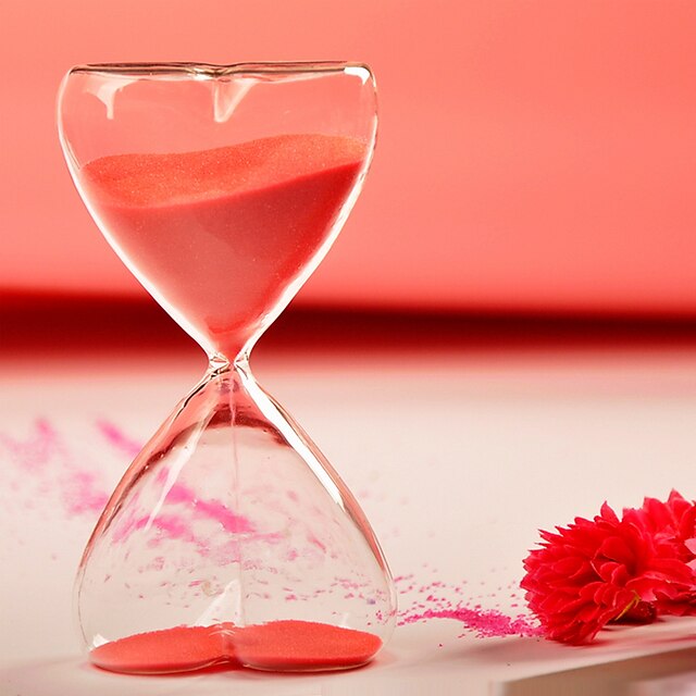  Table Centerpieces 15 Minutes Hourglass with Red Sand  Table Deocrations 