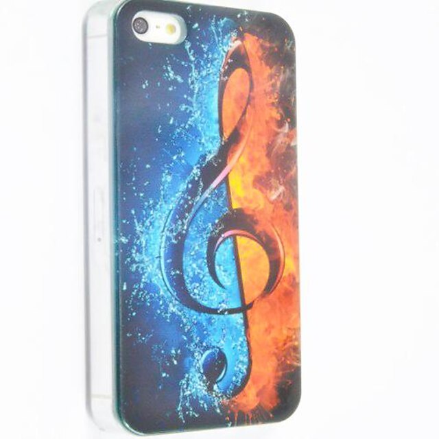 Music Notation Pattern Polycarbonate Hard Case for iPhone 4/4S 2023