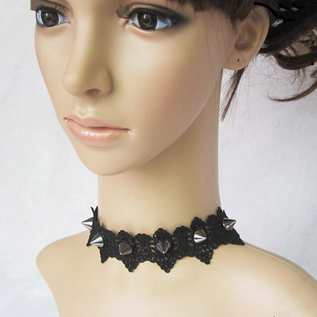  Lolita Jewelry Punk Lolita Dress Necklace Lolita Black Lolita Accessories Necklace Lace For Lace Alloy