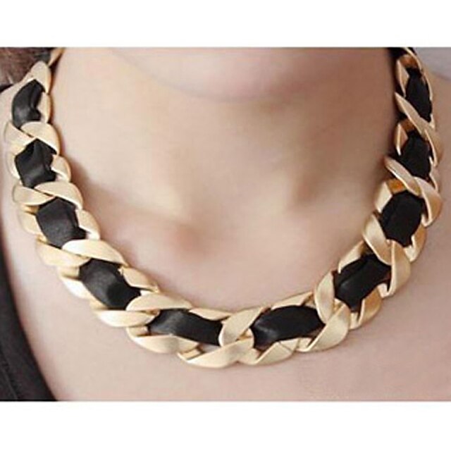 Women's Chain Necklaces Statement Necklaces Alloy Fashion Black Jewelry For Party Daily
