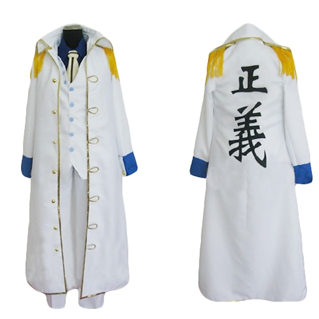  One Piece amiral manteau Aokiji Kuzan cosplay costume marin