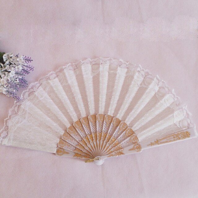  Material Party / Evening Hand Fans Plastic Floral Theme Classic Hand Fan