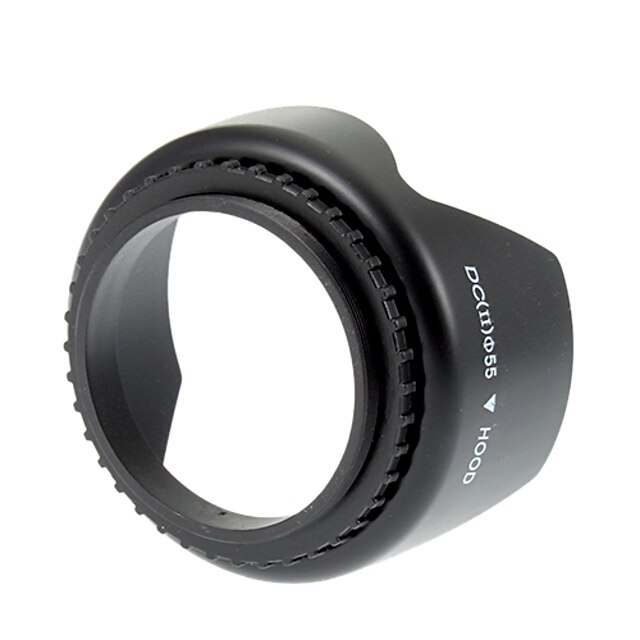  Universal 55mm Screw Mount Lens Hood for Nikon/Canon