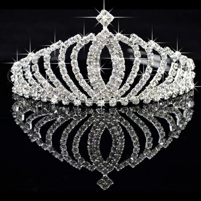  Alloy Crown Tiaras with 1 Piece Wedding / Special Occasion Headpiece