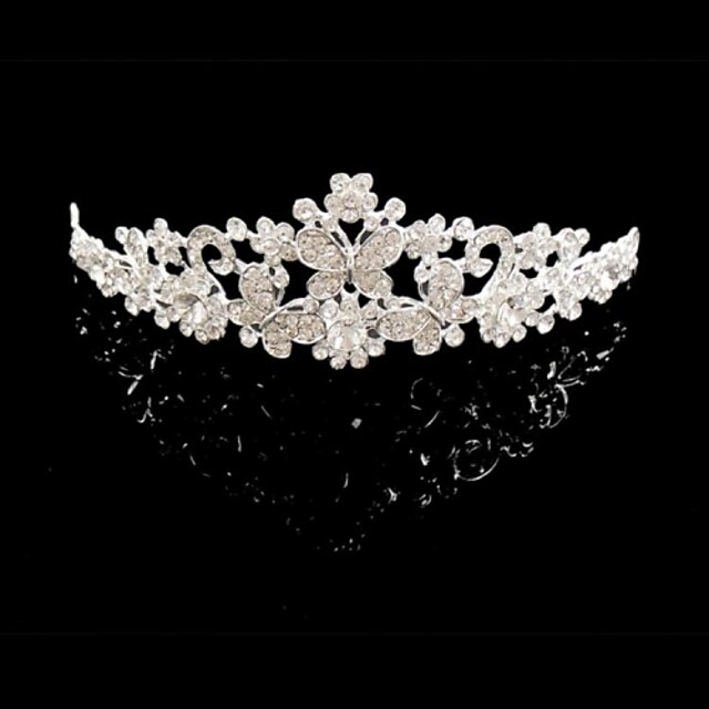  Women's Rhinestone / Crystal Headpiece-Wedding / Special Occasion Tiaras Silver / Purple