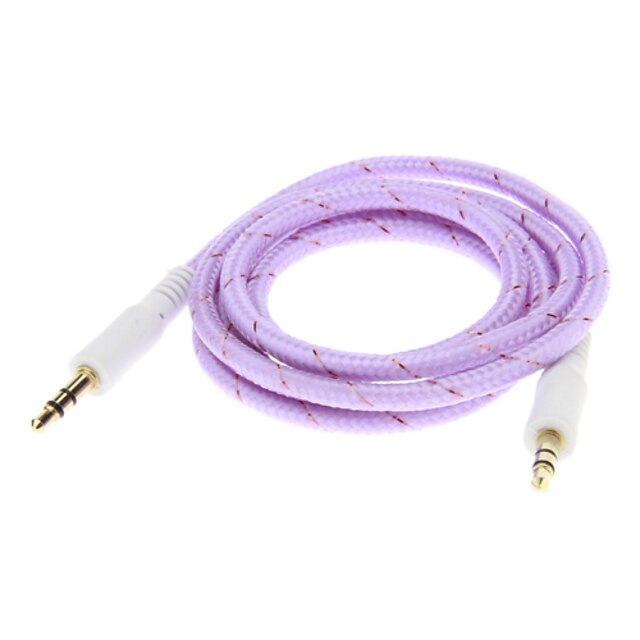  Tecer linha de áudio Jack cabo de conexão (1.0m roxo)