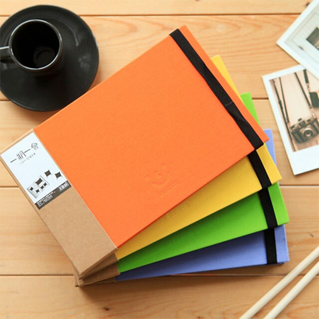  Cute Photo Album Hard Cover Creative notebooky (Náhodné barvy, 1 kniha)