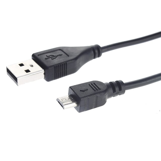  USB 2.0 Male to Micro USB 5 Pin Sync/Data/Charger Cable New(3M, Black)