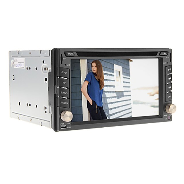  6.2Inch 2 Din In-Dash Universal Car DVD Player for Nissan with GPS,IPOD,RDS,BT,Touch Screen