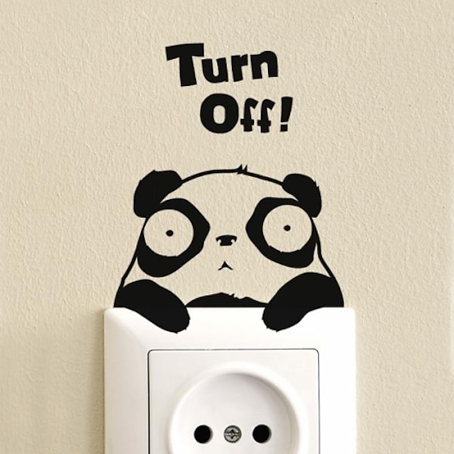  Djur Panda Switch Sticker Wall Stickers