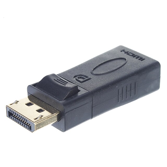  Display Port DP samec na HDMI samice adaptér USB se zvukem (Black)