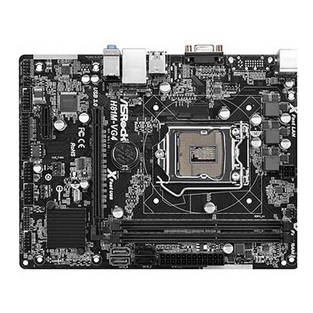  ASRock H81M-VG4 LGA1150 Intel H81 DDR3 SATA3 USB3.0 GbE MicroATX Motherboard