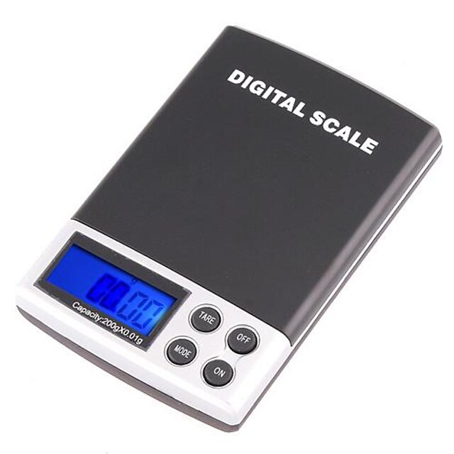  200g x 0,01 g Mini Digital Pocket Escala de joyas GRAM LCD