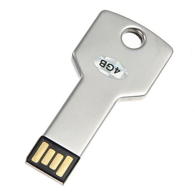  4GB unidade flash usb disco usb USB 2.0 Metal Sem Touca