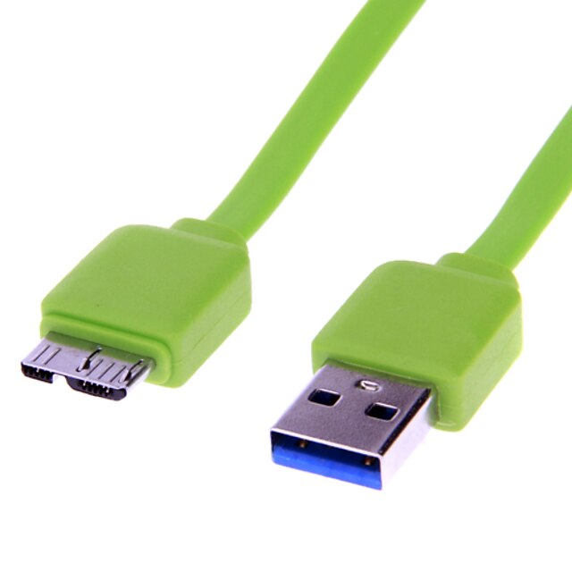  Câble coloré USB USB 3.0 mâle à Micro USB 3.0 Homme NOTE3 (de 1.0m vert)