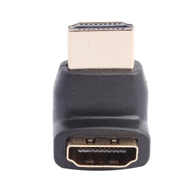  HDMI V1.4 M/F 270-Degree Connector/Extension Joint for Home Theater