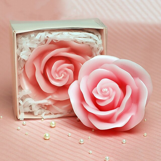  Rose rose Bougie