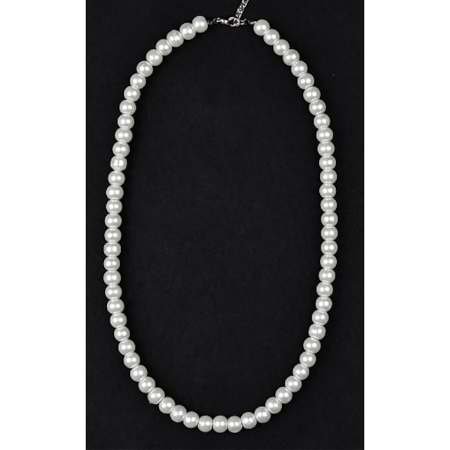  Beaded Necklace Pearl Necklace For Women's Pearl Party Wedding Casual Pearl Imitation Pearl