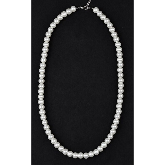  Beaded Necklace Pearl Necklace For Women's Pearl Party Wedding Casual Pearl Imitation Pearl