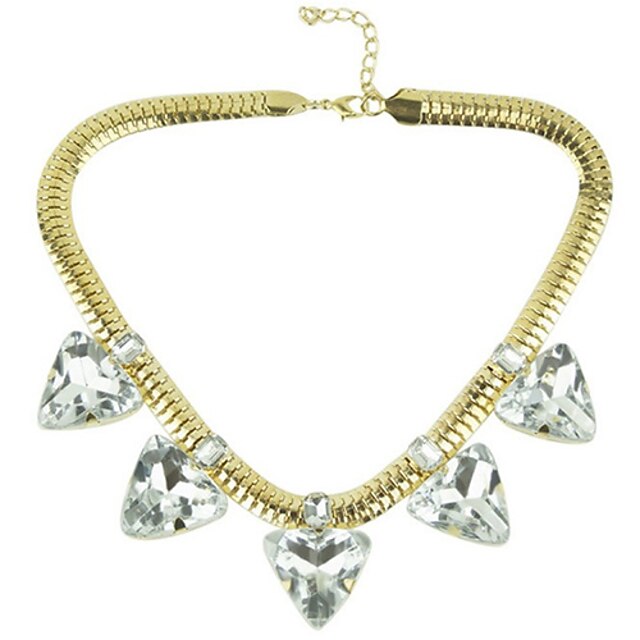  Canlyn Dámská móda Snake Chain S Gem krátký náhrdelník