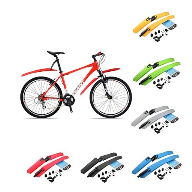  Bike Fender / Mudguards Road Bike / Mountain Bike MTB Adjustable / Lightweight / Anti-Shake / Damping Plastic Red / Green / Blue