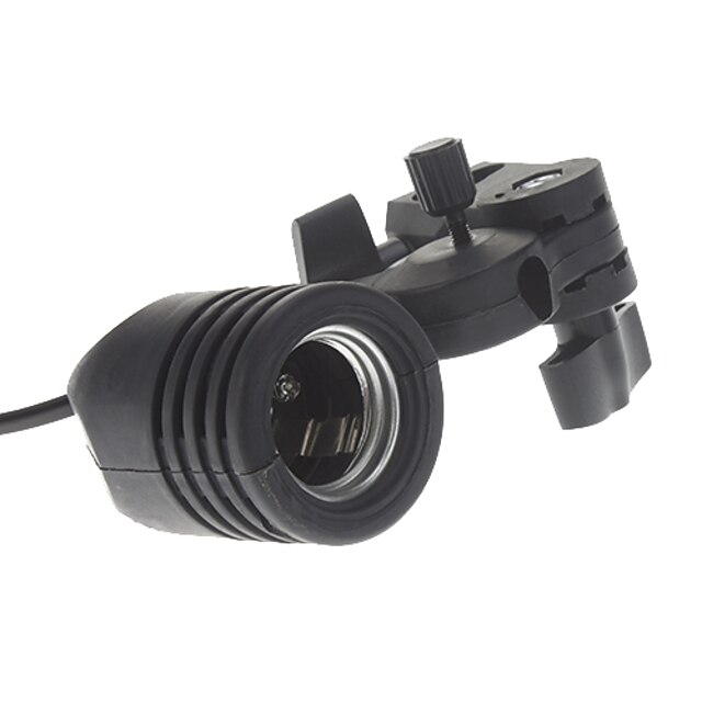  Europeisk standard Lampe-kontakt (svart)