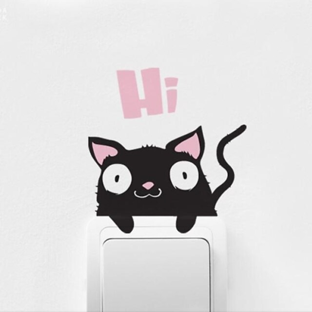  Zvířata Cartoon Cat pasta samolepky na zeď