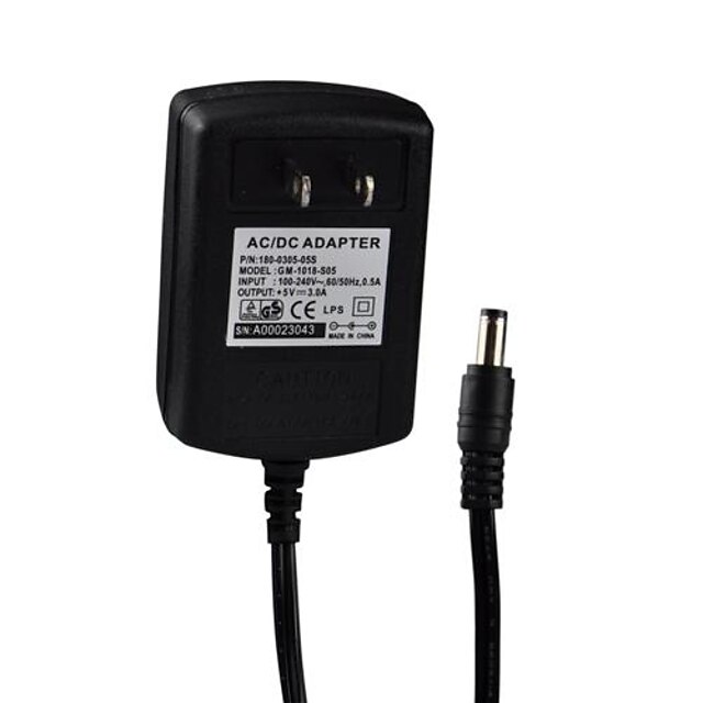  Angibabe GM-1018-S05  5V 3A  AC Adapter Switching Power Supply for US Plug