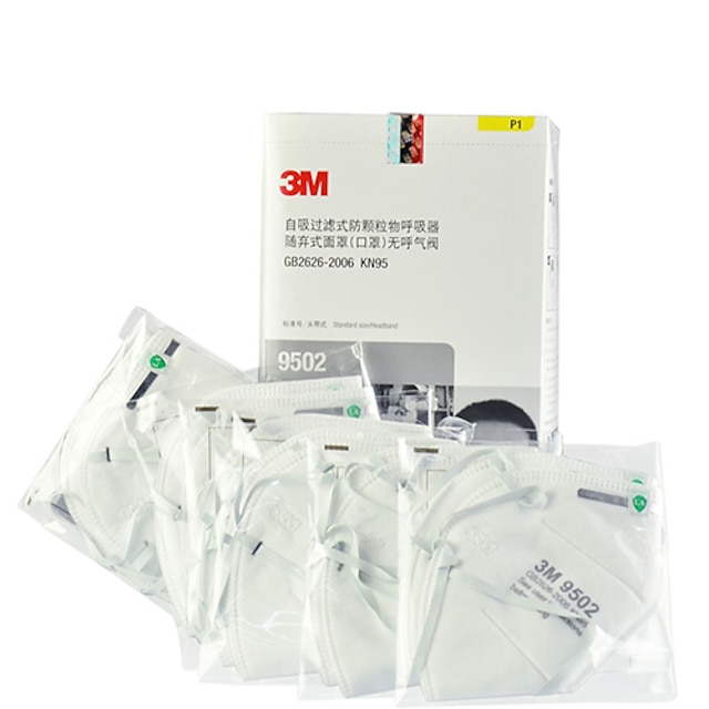  3m 9502 n95 PM2.5 atmungs staub- Anti-Virus-Head-Mounted-Beatmungsgerät (50 Stück / Karton)