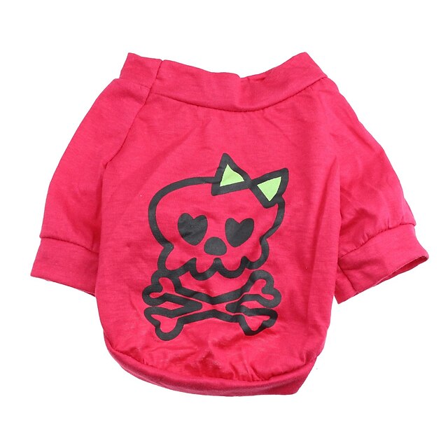  Cat Dog Sweater Sweatshirt Skull Casual / Daily Dog Clothes Breathable Rose Costume Cotton XS S M L
