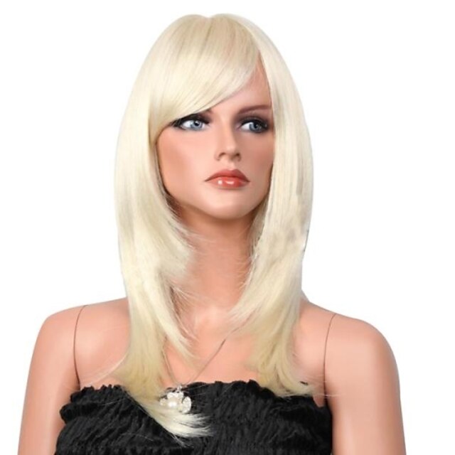  Synthetic Wig Straight / Classic Style Capless Wig Synthetic Hair 19 inch Women's Wig