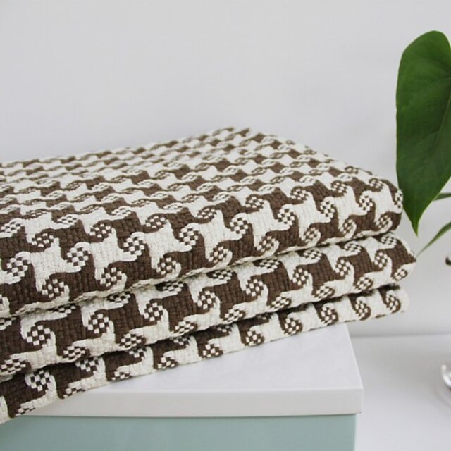 Elaine Cotton KF Check Pattern Bordure Seastar Pattern Sofa Cushion 310912