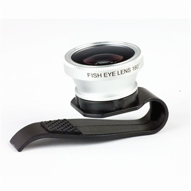  3-in-een 180 ° Fisheye Lens Clip Lens voor GSM