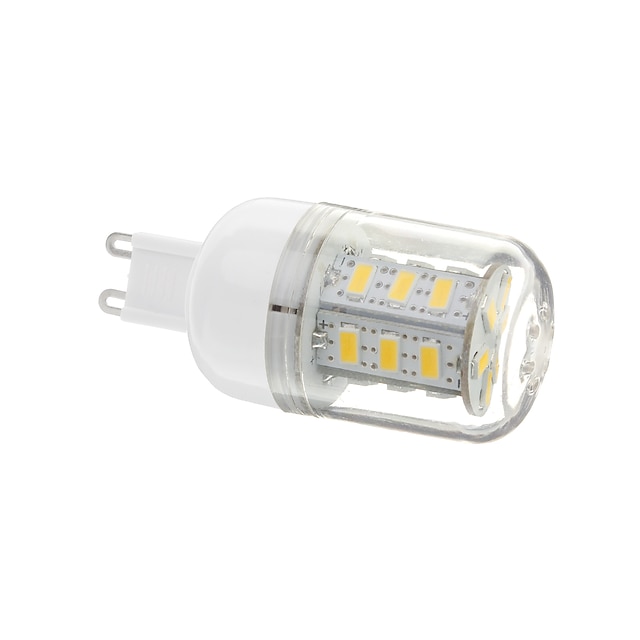  12OO G9 LED-kolbepærer T 24 LED Perler SMD 5730 Varm hvid 220-240 V