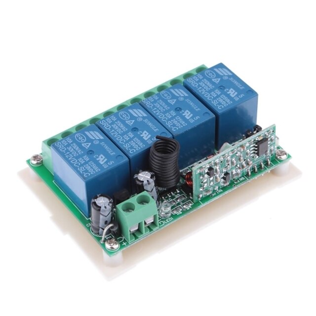  DDR1 DC 12V 4-kanálový multifunkční bezdrátový přepínač pro RC Dveřní / okenní / Industrial Control
