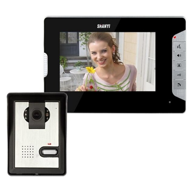  Wired Photographed 7 inch Hands-free One to One video doorphone